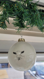 Kerstbal decoratie met geit