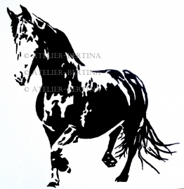 Horse acrylic painting
