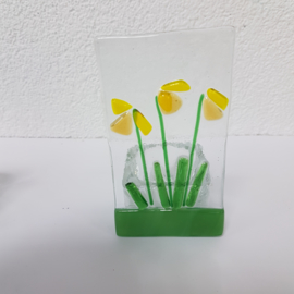 Sfeerlichtje bloemen glasfusion