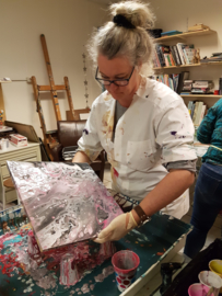 Resultaten workshop acryl gieten te Sneek 2019