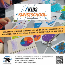 Kids kunst school (te Raalte) 1 x 14 dagen cursus