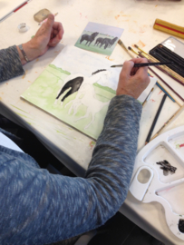 10 cusus les: Mixed Media, ontdek Aquarel, Keramiek, Glas & Meer" bij Atelier Bertina