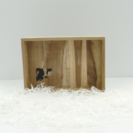 Koe dienblad teak hout