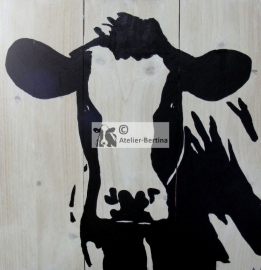 Cow on scaffold wood (indoor and outdoor)