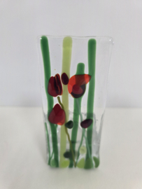 Sfeerlichtje bloemen glasfusion