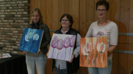 Resultaten: 4 oktober individuele opgave workshop schilderen te Maathoeve