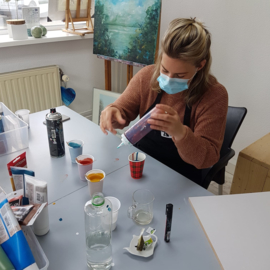 resultaten zaterdag mei 2021:  Acryl gieten in Raalte