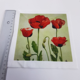 15 cm aquarel patchwork stofjes