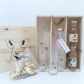 Cadeau geschenken pakket varkens