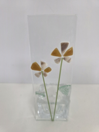Sfeerlichtje bloemen glasfusion