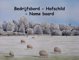 Schaap: Bedrijfsnaambord ontwerp 31