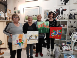 Resultaten 26 november 2018 workshop schilderen in Raalte Waag 10