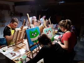 Resultaten: Dinsdag 23 april 2019 workshop schilderen in Collendoorn