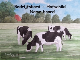 Cow Company Nameplate design 4