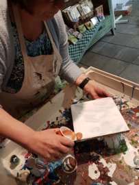 Resultaten acryl giet workshop te collendoorn 14 mei 2019