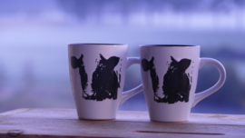 Mug with cow (2 pieces in luxury packaging)