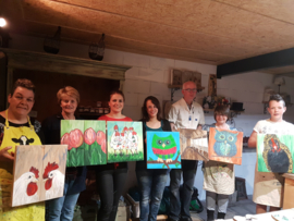 Resultaten: Dinsdag 23 april 2019 workshop schilderen in Collendoorn