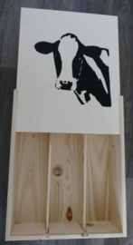 Wine box or storage box cow