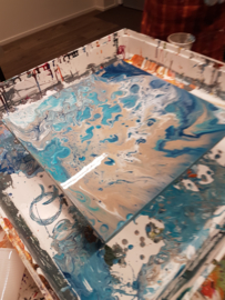 Resultaten workshop acryl gieten te lemelerveld mei 2019