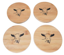 4 x goat's coasters