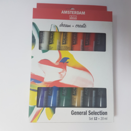 12 x 20ml Acrylverf Amsterdam