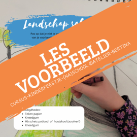 Les: buiten landschap tekenen en aquarelleren. Op school of na schools aanbod