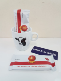 Verwenmoment: koeien mok met Latte Macchiato