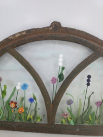 Stalraam met bloemen glasfusion