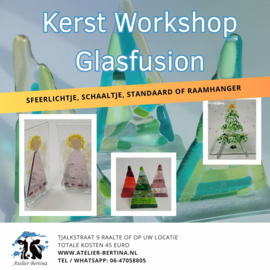 Vrijdag 27 november 2026: Glasfusing Kerst Workshop: Creëer Sprankelende Glazen Kerstcadeaus en Decoratie! Raalte