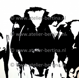 Koeien acryl schilderij