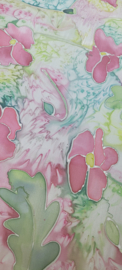 Zijde sjaal: bloemen