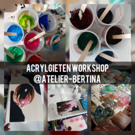 Acryl gieten workshop op uw locatie (datum in overleg)