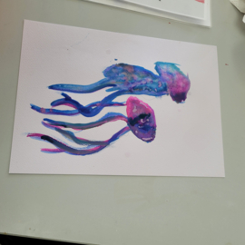 Woensdag kennismaken met kunst 2026: tegel decoratief glazuren, acryl gieten, aquarelleren