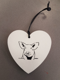 Heart with pig