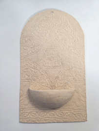 Wandecoratie voor plantje of sfeerlichtje handgemaakt keramiek