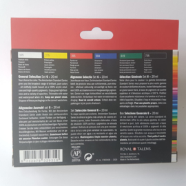 6 x Acrylverf Amsterdam 20 ml