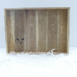 geit dienblad teak hout