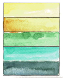 Les kleuren kiezen voor aquarel schilderij: realtime proces video + werkbladen