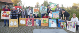 Resultaten 29 oktober 2016 workshop schilderen op locatie