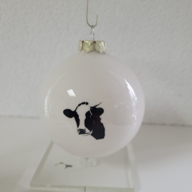 Kerstbal decoratie met  koe