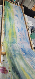 Zijde sjaal: Landschap