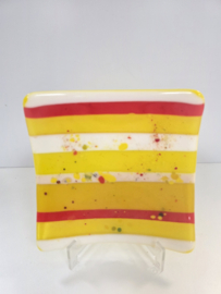 Schaal zonnige geel glasfusion