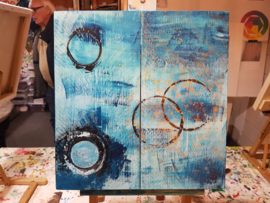 Resultaten: 10 november 2018 gezins workshop schilderen in workshop ruimte