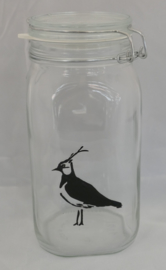 Storage jar with lapwing