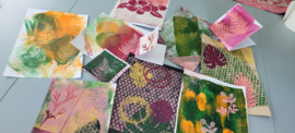 Zaterdag 9 mei Gelli plate workshop in Raalte