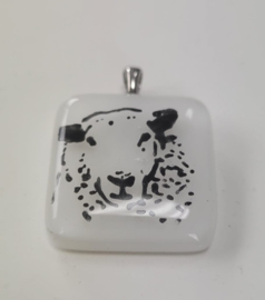 schaap glazen hanger ketting atelier bertina