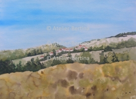 Landschafts Aquarell malerei