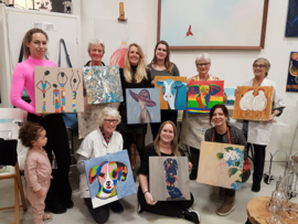 Resulaten: Familie uitje zaterdag 12 januari 2019 workshop schilderen in Raalte Waag 10