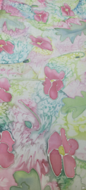 Zijde sjaal: bloemen
