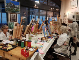 Resulaten: Familie uitje zaterdag 12 januari 2019 workshop schilderen in Raalte Waag 10